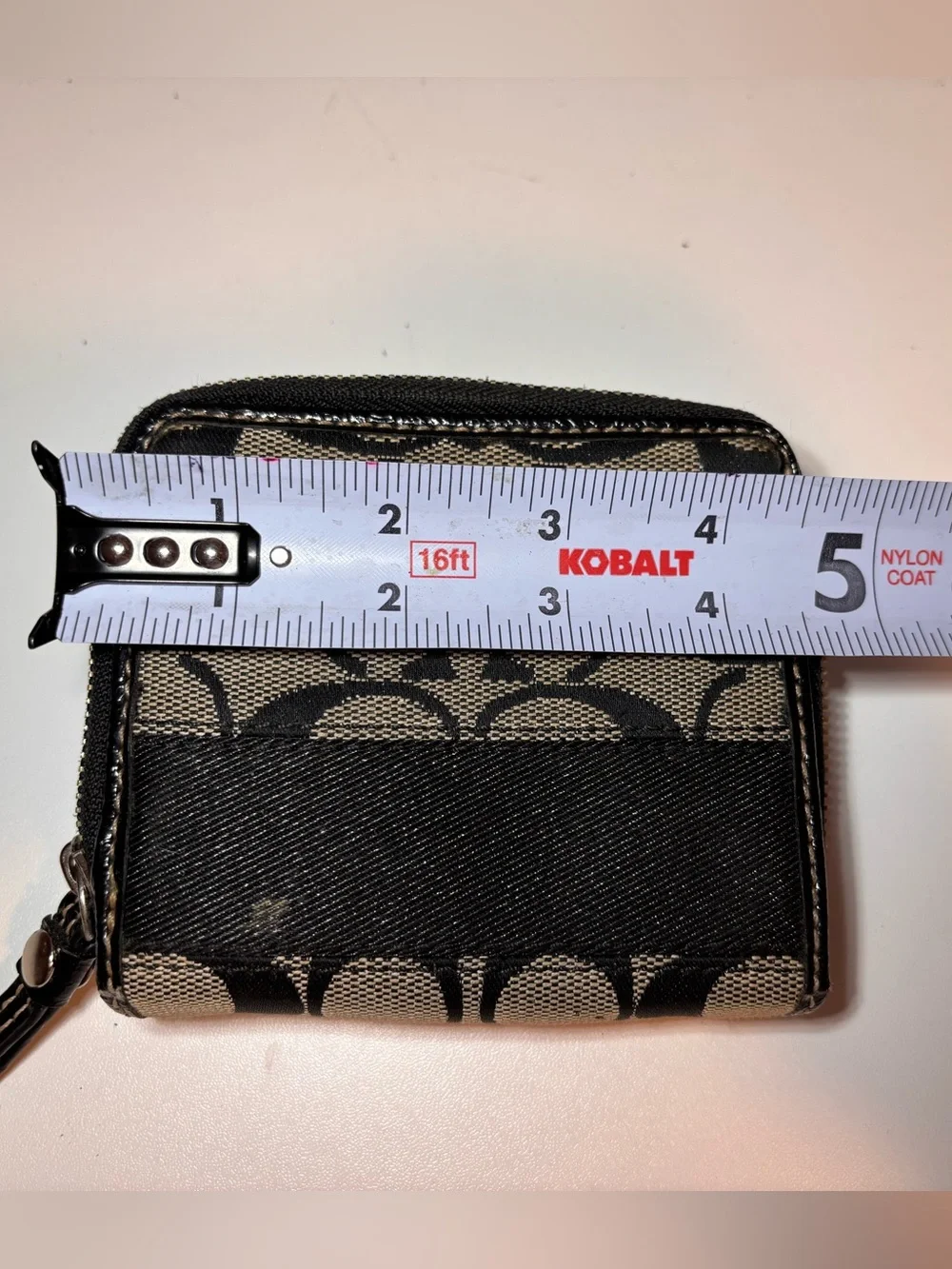Coach Signature Stripe Slim Medium Wallet **USED** - Picture 6 of 7